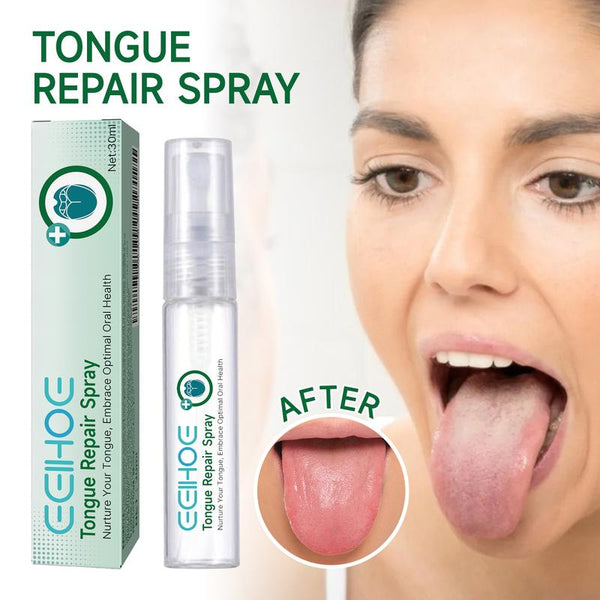 4PCS EELHOE Tongue Repair Spray – Relieves Dryness, Swelling, and White Coating, Promotes Oral Health, Portable Pain Relief Spray