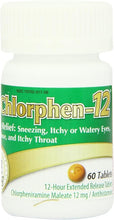 Load image into Gallery viewer, Chlorpheniramine Maleate Extended Release, 12 Mg , 60 Tablets