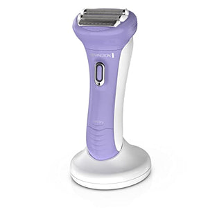 Remington Smooth & Silky Electric Shaver for Women, 4-Blade Smooth Glide Foil Shaver and Bikini Trimmer with Almond Oil Strip, Shave Wet or Dry
