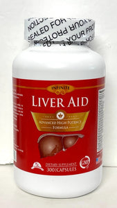 Infinite Liver Aid Advanced high potency Formula 300 Capsules 2 Pack, Exp:12/26