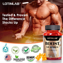 Load image into Gallery viewer, LOTINLAB BOOST GUMMY - Daily Dietary Supplement for Strength with Vitamin B3, Oyster Extract, Shilajit, Taurine, Inositol - Non-GMO, Gluten-Free, Gelatin-Free - 60 Gummies - Made in USA, GMP