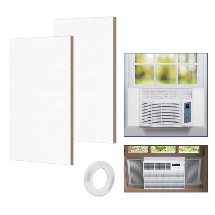 BJADE'S Window Air Conditioner Side Insulation Foam Panels,Summer and Winter AC Insulating for Indoor Window AC Unit