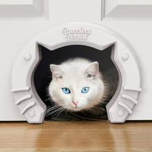 Load image into Gallery viewer, Cat Door Built In Interior Pet Door for Small, Medium, &amp; Large Cats - Cat Doors for Interior Doors - Hole Pass Fits Indoor Hollow Core or Solid Inside Doors - Hidden Kitty Litter Box Cat Furniture