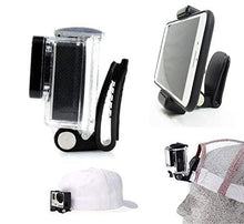 Load image into Gallery viewer, Octo Mounts – Sports Mount. Baseball Hat and Backpack Strap Smartphone or Camera Holder. Compatible with Smartphones and GoPro Style Cameras.