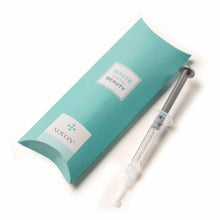 Load image into Gallery viewer, White Dental Beauty Teeth Whitening Syringe Gel Refills; 4 Syringes of 1.2 ml per Pack. Tooth Whitening System Powered by Novon Technology (6% Hydrogen Peroxide)