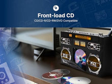 Load image into Gallery viewer, Emerson EPB-3004 Portable CD Player with AM/FM Radio, 20-Track Programmable Memory, High-Performance Speakers, AUX-in Jack, and Built-in Rechargeable Battery - Compatible with CD, CD-R/RW, CD-MP3