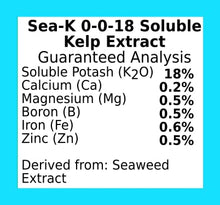 Load image into Gallery viewer, Organic Sea-K for Plants Seaweed and Kelp Fertilizer Supplement Concentrated Extract Powder Nutrient