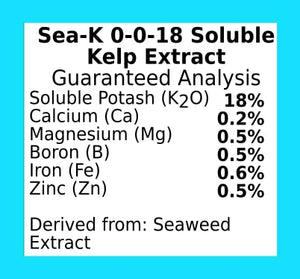 Organic Sea-K for Plants Seaweed and Kelp Fertilizer Supplement Concentrated Extract Powder Nutrient