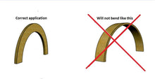 Load image into Gallery viewer, FLEXTRIM #1X4: Flexible Flat Stock Casing Molding: 3/4&quot; Thick x 3-1/2&quot; Wide - PRE Curved to fit Specific Size Half Round Arches (67&quot; Diameter up to 84&quot; Diameter)