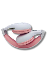 Load image into Gallery viewer, THINGS AUDIO Portable Personal FM Radio Headphones Pull-Out Antenna for Great Reception, Walking, Jogging, Relaxing, School, Talk Radio - Powered by 2AA Batteries (Not Included) (White &amp; Pink)
