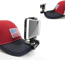 Load image into Gallery viewer, Octo Mounts – Sports Mount. Baseball Hat and Backpack Strap Smartphone or Camera Holder. Compatible with Smartphones and GoPro Style Cameras.