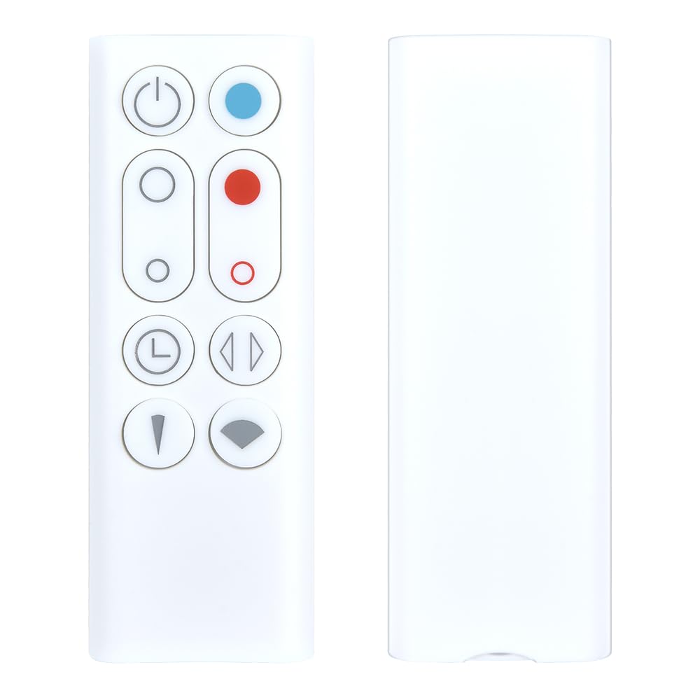 New Replacet Fan Remote Control Compatible for Dyson AM09 Hot + Cool Heater Tower Fan, Part Number: 966538-01 (White)