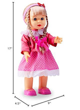 Load image into Gallery viewer, POCO DIVO Walking Doll 17&quot; Interactive Vinyl Toy Baby Sonic Control Cuddly Girl Singing Talking Blonde Princess with Blinking Eyes