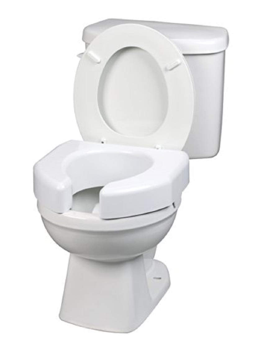 SP 3 Inch Extender Booster Elevated Raised Toilet Seat Risers for Seniors Adults Elderly Handicap Disabled Fits Most Standard and Elongated Toilets - White