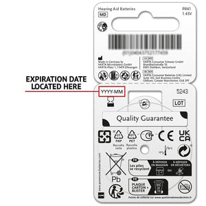 Power One Hearing Aid Battery Size 10 - Pack Of 60 Batteries