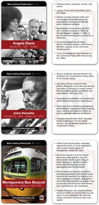 Urban Intellectuals Black History Flashcards - Volume 1 Famous Black Cultural Holiday Trivia Playing Cards Educational Activity for Adults Classroom