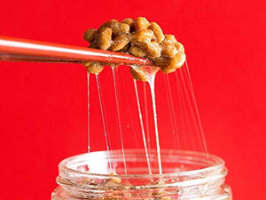 New York Natto Organic - Japanese Probiotic Superfood made fresh in NYC - Certified Organic - 4 jars, 8 ounces (220 grams) per jar