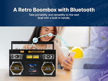Load image into Gallery viewer, Emerson EPB-3004 Portable CD Player with AM/FM Radio, 20-Track Programmable Memory, High-Performance Speakers, AUX-in Jack, and Built-in Rechargeable Battery - Compatible with CD, CD-R/RW, CD-MP3