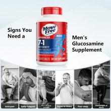 Load image into Gallery viewer, Move Free joint health 7-in-1 Glucosamine Chondroitin Plus Calcium Complex Vitamin Supplements for Men with B-Vitamins + Multi-Glucosamine 120 Pills - Male glucosamine