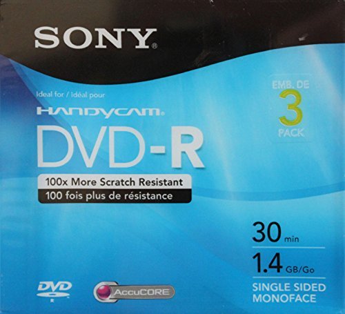 Sony Mini DVD-R 30 min 1.4 GB (Pack of 3)