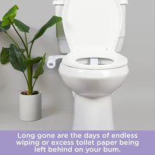 Load image into Gallery viewer, Pure for Men Bidet Toilet Seat Attachment for Home | Dual Self-Cleaning Nozzle (Frontal &amp; Rear Back), Non-Electric Sprayer, Adjustable Water Pressure &amp; Easy to Use | Sleek &amp; Minimalist Design (White)