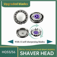 Load image into Gallery viewer, 3 Pack HQ55 HQ56 Replacement Heads Fit for Norelco Shaver 5814XL 5825XL 5822XL 5821XL 7810XL 5803XL 5802XL 5801XL,Premium Replacement Blades for Men&#39;s Electric Razor