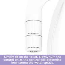 Load image into Gallery viewer, Pure for Men Bidet Toilet Seat Attachment for Home | Dual Self-Cleaning Nozzle (Frontal &amp; Rear Back), Non-Electric Sprayer, Adjustable Water Pressure &amp; Easy to Use | Sleek &amp; Minimalist Design (White)
