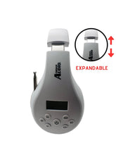 Load image into Gallery viewer, THINGS AUDIO Portable Personal FM Radio Headphones Pull-Out Antenna for Great Reception, Walking, Jogging, Relaxing, School, Talk Radio - Powered by 2AA Batteries (Not Included) (White &amp; Pink)