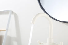 Load image into Gallery viewer, Derengge Bathroom Faucet,Two-Handle Bathroom Sink Faucet with Water Supply Line,1 Hole or 3 Hole Lavatory Vantity Faucet with Deck Plate, with Pop-up Drain,Warm White Finished,F-0081-WW