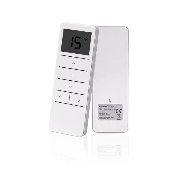 Rollerhouse DD2702H 15 Channel Bi-Directional Transmitter for Bi-Directional Controlled Curtain Motor and Rechargeable Battery Motor