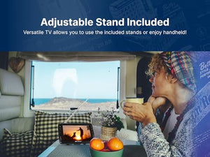 Emerson ET-7000 7" Portable Handheld Digital TV with Built-in Rechargeable Battery, HD Display, Multimedia Playback, USB/SD Card Support, and AC/DC Adapter | Compact TV for Home or Travel