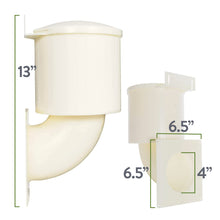 Load image into Gallery viewer, Heartland Natural Energy Saving Dryer Vent Closure - Outside Heartland Dryer Vent Cover Adapts to Outdoor Siding