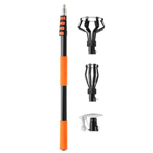 Load image into Gallery viewer, 26ft Reach Light Bulb Changer for High Ceilings Telescopic Light Bulb Extension Pole Changer 5-20ft Light Bulb Removal Tool with Baskets and Suction Cup