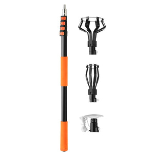 26ft Reach Light Bulb Changer for High Ceilings Telescopic Light Bulb Extension Pole Changer 5-20ft Light Bulb Removal Tool with Baskets and Suction Cup