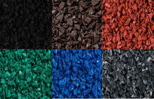 Load image into Gallery viewer, Playsafer Rubber Mulch Nuggets Protective Flooring for Playgrounds, Swing-Sets, Play Areas, and Landscaping (40 LBS - 1.55 CU. FT., Green)