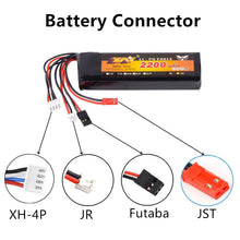 Load image into Gallery viewer, Cecicebb Transmitter LiPo Battery 11.1V 2200mAh 8C for Walkera DEVO 7 WFLY9 RadioLink AT9 Radiolink T8FB Transmitter Remote Controllor 1 Pack with USB Charger Cable