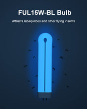 Load image into Gallery viewer, Bug Zapper Light Bulb Replacement for 15W Bug Zapper with 4-Pin Base, Ful 15W-BL U Shaped Twin Tube Bulb for Outdoor Mosquito Zapper, 1 Pack