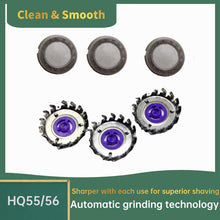 Load image into Gallery viewer, 3 Pack HQ55 HQ56 Replacement Heads Fit for Norelco Shaver 5814XL 5825XL 5822XL 5821XL 7810XL 5803XL 5802XL 5801XL,Premium Replacement Blades for Men&#39;s Electric Razor