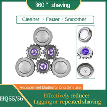 Load image into Gallery viewer, 3 Pack HQ55 HQ56 Replacement Heads Fit for Norelco Shaver 5814XL 5825XL 5822XL 5821XL 7810XL 5803XL 5802XL 5801XL,Premium Replacement Blades for Men&#39;s Electric Razor