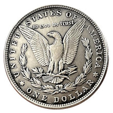 Load image into Gallery viewer, USA Movable Mechanical Coin Hobo Nickel Morgan Dollar Holy Grail Wandering Removeable Sword Amazing Art Collectible Creative Gift Handmade Commemorative
