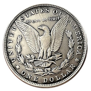 USA Movable Mechanical Coin Hobo Nickel Morgan Dollar Holy Grail Wandering Removeable Sword Amazing Art Collectible Creative Gift Handmade Commemorative