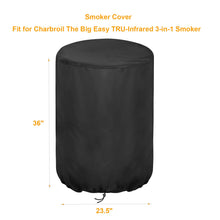 Load image into Gallery viewer, Aidetech Smoker Cover Fit for Charbroil The Big Easy TRU-Infrared 3-in-1 Smoker, Waterproof Grill Cover Outdoor Smoker Covers (23&quot; D x 23.5&quot; W x 36&quot; H)