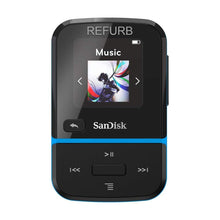 Load image into Gallery viewer, SanDisk 16GB Clip Sport Go MP3 Player, Blue - LED Screen and FM Radio - SDMX30-016G-G46B (Renewed)