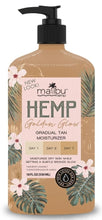 Load image into Gallery viewer, Malibu Tan Hemp Golden Glow Skin Firming Lotion, Medium Deep, 18 fl oz (530 ml) - 1-PACK
