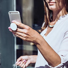 Load image into Gallery viewer, Sunflower yellow on black phone stand for girls and boys PopSockets PopGrip: Swappable Grip for Phones &amp; Tablets