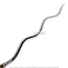 Load image into Gallery viewer, Munetoshi 40” Steel Obanai Iguro Nichirin Katana Serpent Kris Samurai Sword Demon Blk