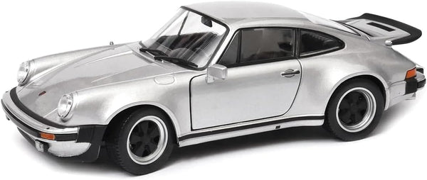 1974 911 Turbo 3.0 Silver 1/24 Diecast Model Car by Welly 24043s