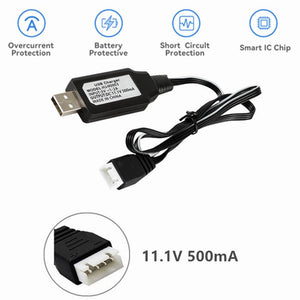 Cecicebb Transmitter LiPo Battery 11.1V 2200mAh 8C for Walkera DEVO 7 WFLY9 RadioLink AT9 Radiolink T8FB Transmitter Remote Controllor 1 Pack with USB Charger Cable