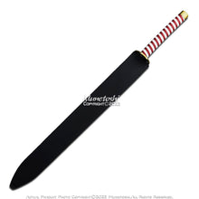 Load image into Gallery viewer, Munetoshi 40” Steel Obanai Iguro Nichirin Katana Serpent Kris Samurai Sword Demon Blk