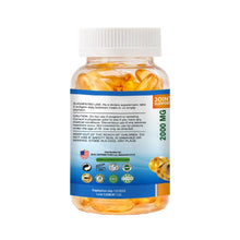 Load image into Gallery viewer, Organic Vitamins súper Omega 3 Ultra Pure Fish Oil Concentrate, EPA &amp; DHA Triple Strength, Omega 3 Fatty acids, Burpless 120 softgels